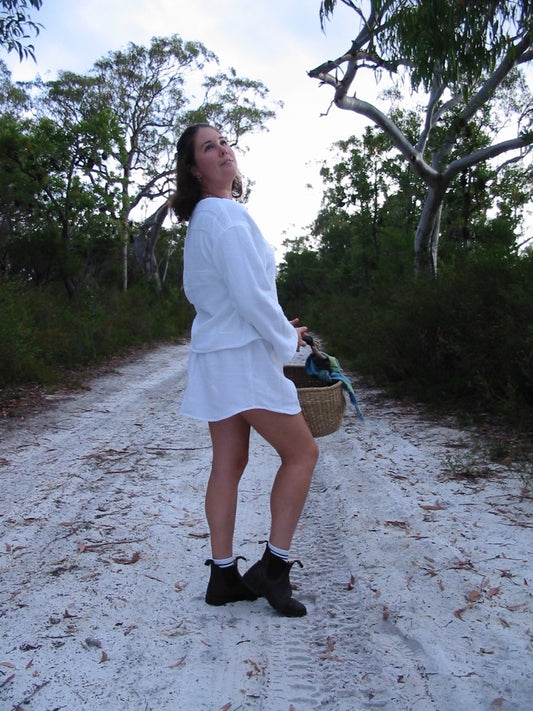 Mayde Scallop Mini Skirt