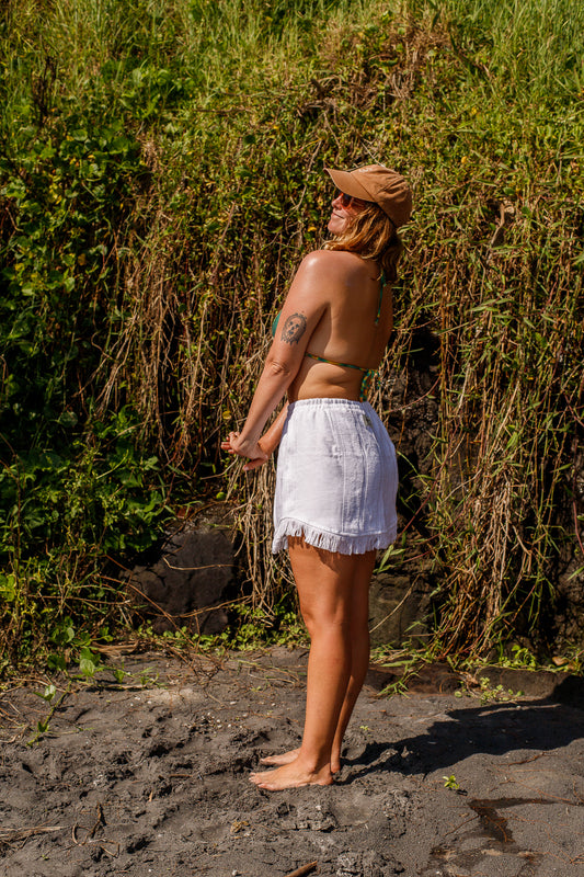 Mayde Scallop Mini Skirt - Medium